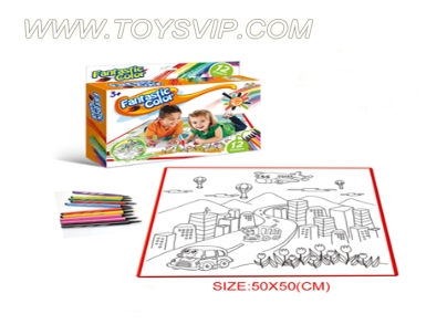 City graffiti canvas