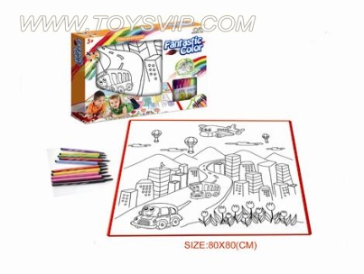 City graffiti canvas