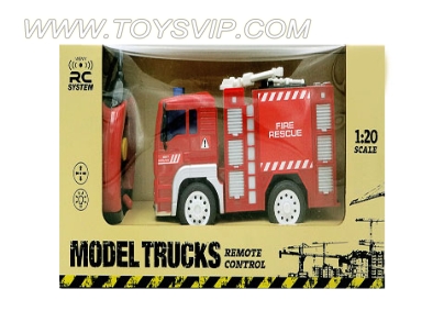 1:20 remote control fire engine (four-way light)