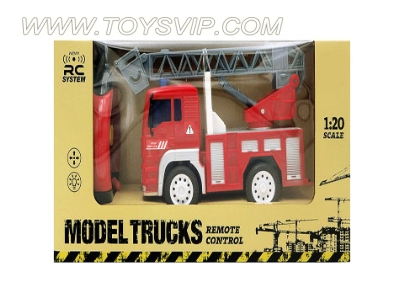 1:20 remote control fire engine (four-way light)