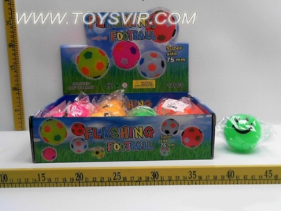 12 7CM flash elastic ball smiley