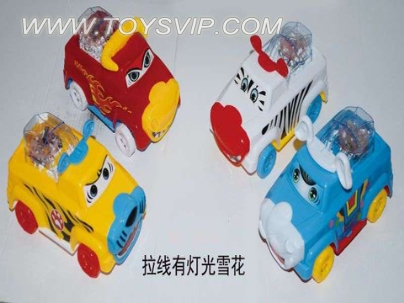 拉线灯光雪花卡通车(牛、马、象、虎)