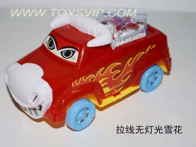 拉线雪花卡通牛车