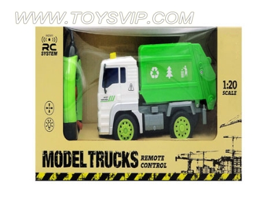 Remote sanitation truck (four-way light)