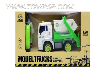 Remote sanitation truck (four-way light)