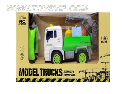 Remote sanitation truck (four-way light)