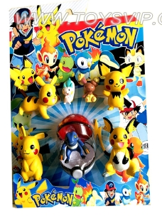 4只2寸小精灵+1只精灵球+3只1寸精灵