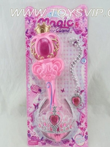 Crown flash music magic wand + jewelry set