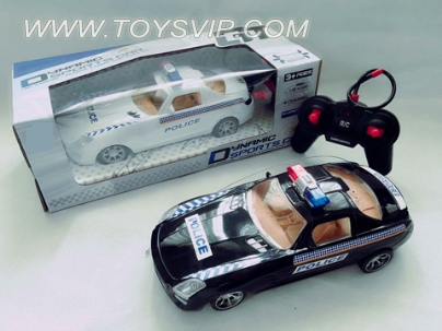 1:16 four-way remote control police car with light