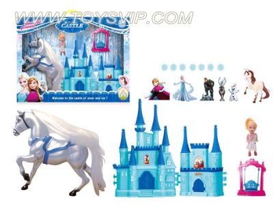 Ice Romance Castle + Horse