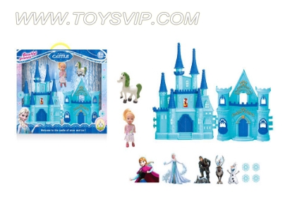 Ice Castle Romantic Castle + pony small Barbie