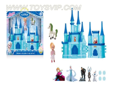 Ice Castle Romantic Castle + pony small Barbie