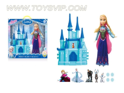 Ice and Snow Romance Castle + Barbie Princess