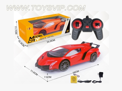 1 than 16 four bright window remote control simulation car (Lamborghini - poison)