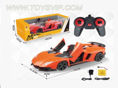 1:12 five-way electric remote control car simulation (Lamborghini - convertible)
