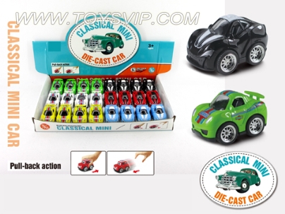 Pull back Q version alloy car