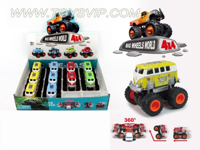 4-wheel drive inertial off-road alloy bus plus jet printing
