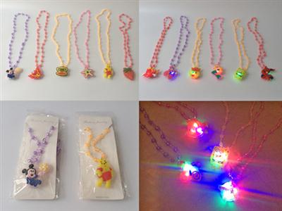 Flash cartoon bead chain