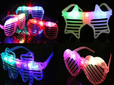 Luminous blinds glasses