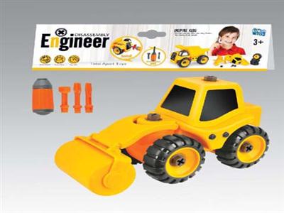 DIY dismantling the road roller