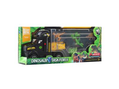Dragons with dinosaur alloy car