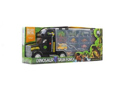 Dragons with dinosaur alloy car