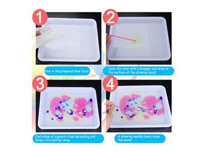 Water painting six colors