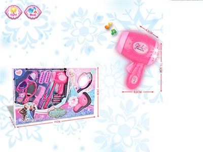 冰雪奇缘灯光音乐小吹风筒饰品小套装