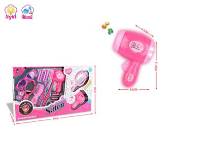 灯光音乐小吹风筒饰品小套装