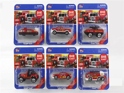 1:64 fire truck alloy