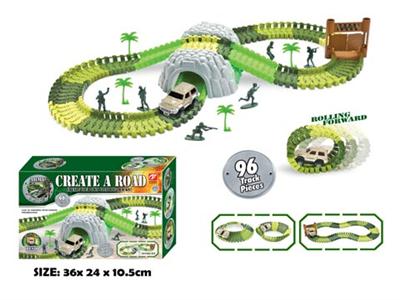 电动积木轨道车 96pcs