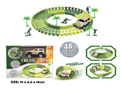 电动积木轨道车48 pcs