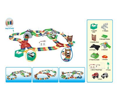 电动积木轨道车 216PCS