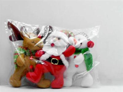6 inch posture snowman old deer hanging pieces