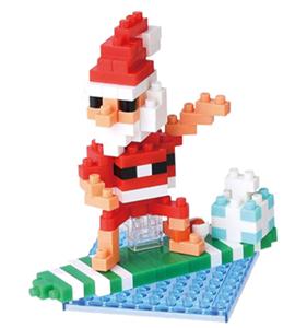 Santa surfing