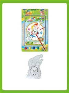 DIY painted Christmas clock