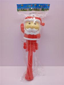 The flash bar Santa Claus rotates all over the sky