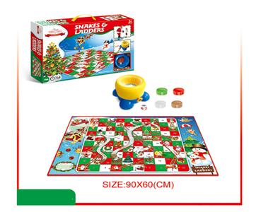 The big clock rolls boxed Santa 90*60 snakes and ladders
