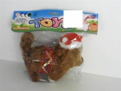 Plush, Christmas cap, electric loop dog