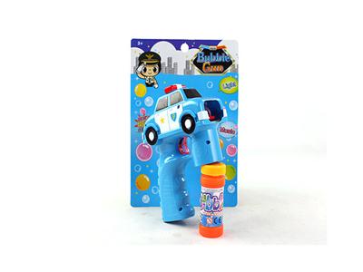 Real color fire, police car, bubble gun, no music, 1 bottles of water