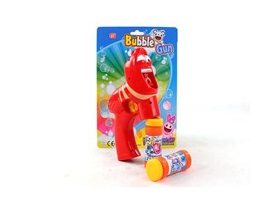 Solid color red yellow worm worm, bubble gun without music 2 bottles of water
