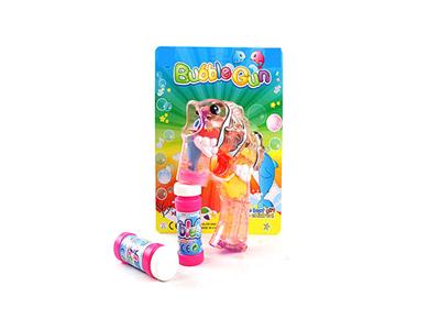 Transparent new clown fish bubble gun with light music 2 bottles of water