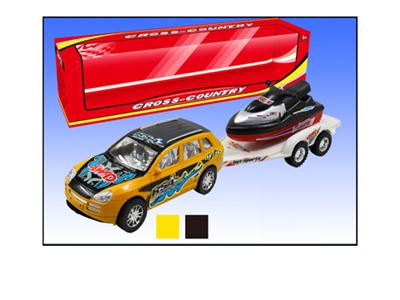 The inertial drag Porsche racing motorboat