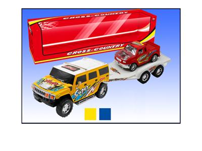 Inertial drag racing off-road Hummer head a taxi