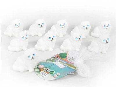 10 white cats with BB.