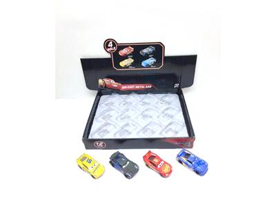 汽车总动员3四款合金回力赛车(12只装)(8CM)