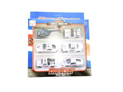 6 pack police car alloy