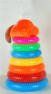 Seven layer bottle blowing ring (with small orange car)