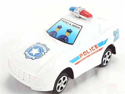 Guyed police car