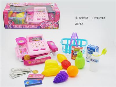 Small horse pink pink cash register 3AA does not contain electricity